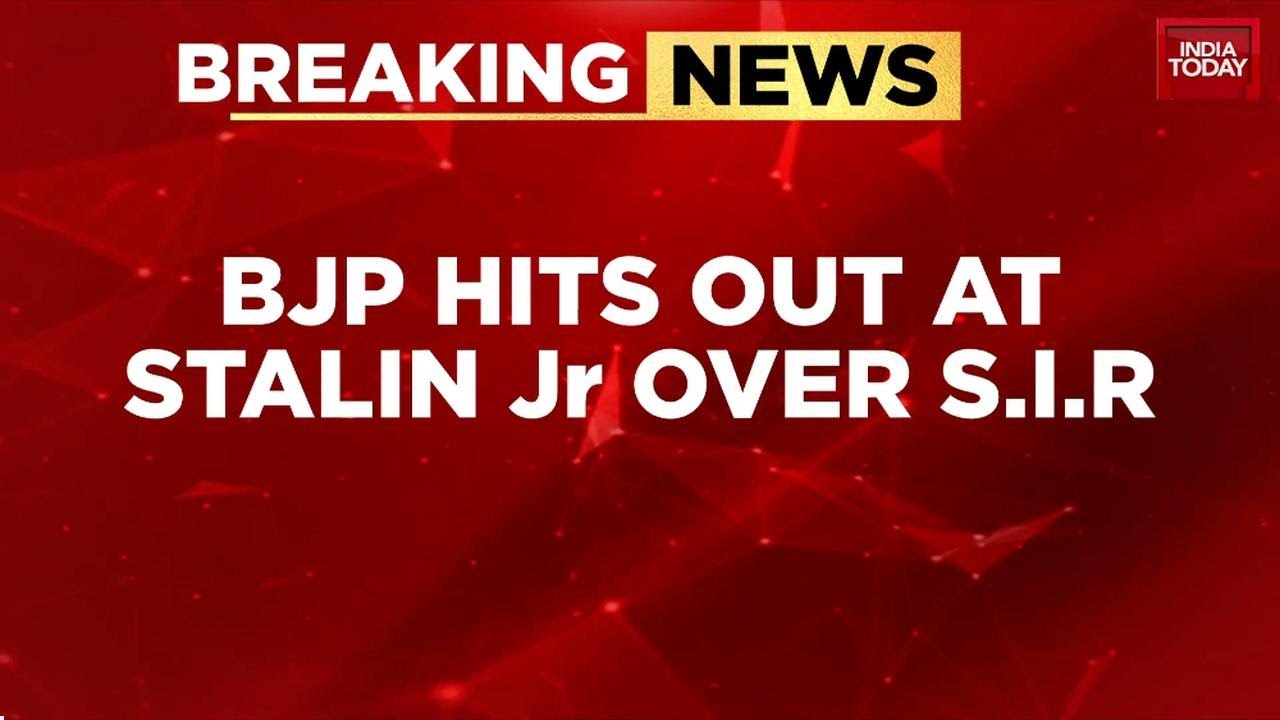 Stalin Jr vs BJP: 'Voter Purge' War Erupts Over Special List Revision in Tamil Nadu | India Today