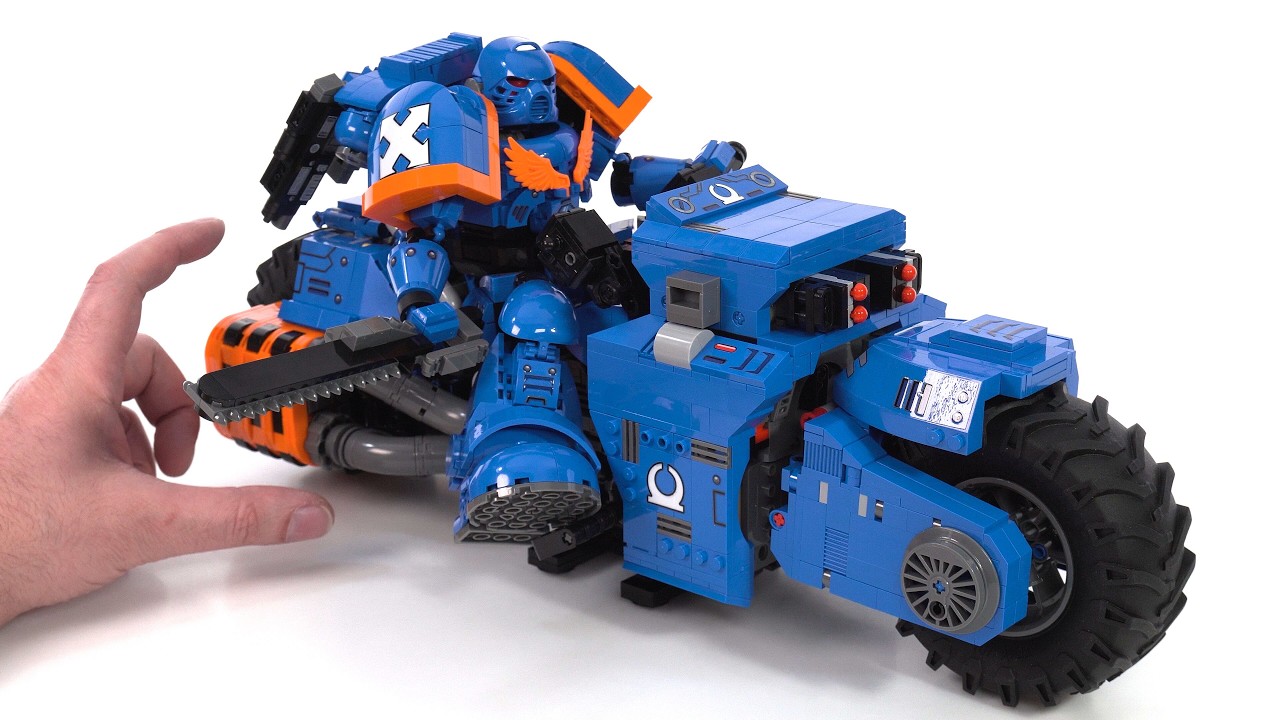 CBOX Motorcycle Angel Warrior: Warhammer 40K Space Marine & bike review! #NotSponsored JD124