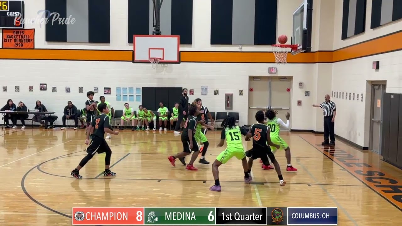 Champion Vs Medina Middle School Boys Basketball 1st Quarter