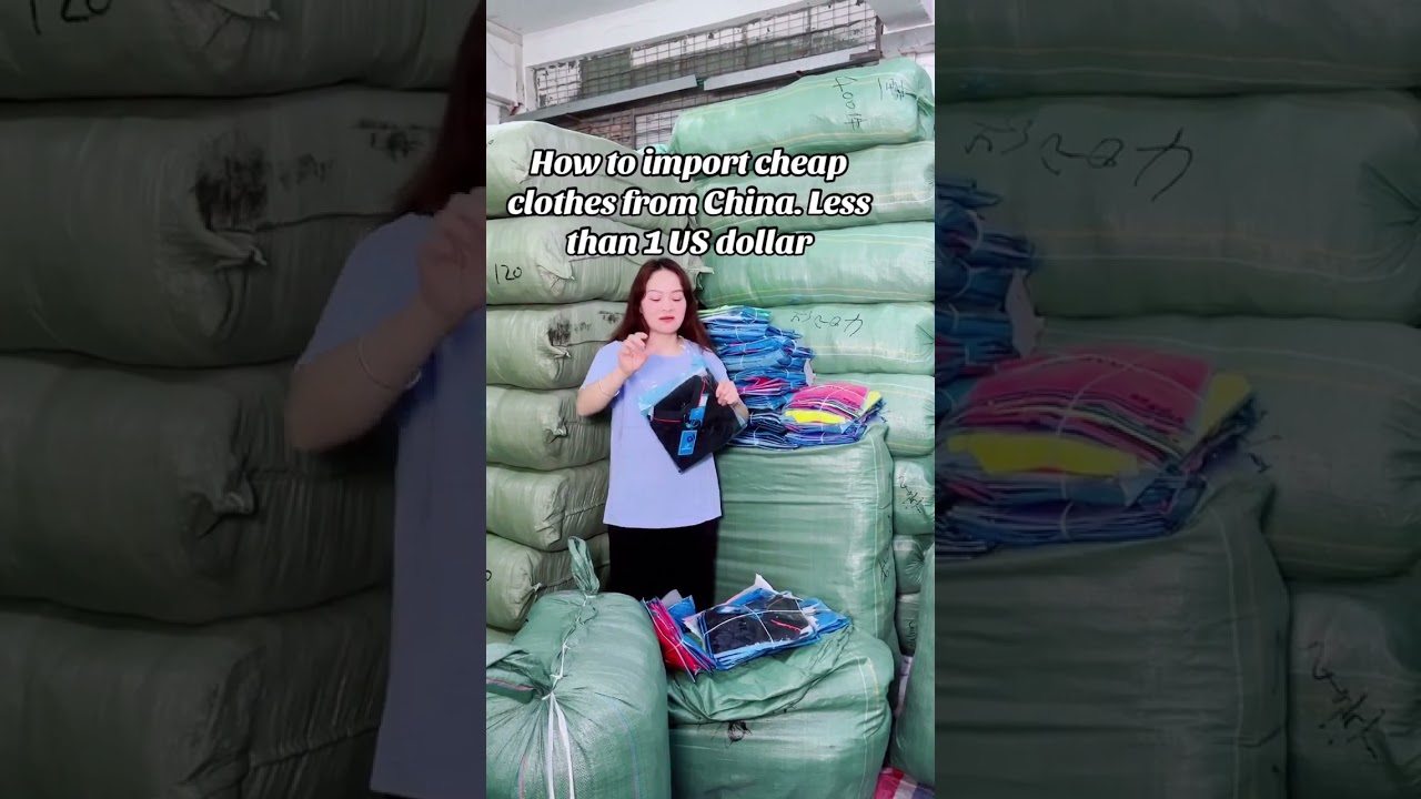 How to import cheap clothes from China. Less than 1 US dollar