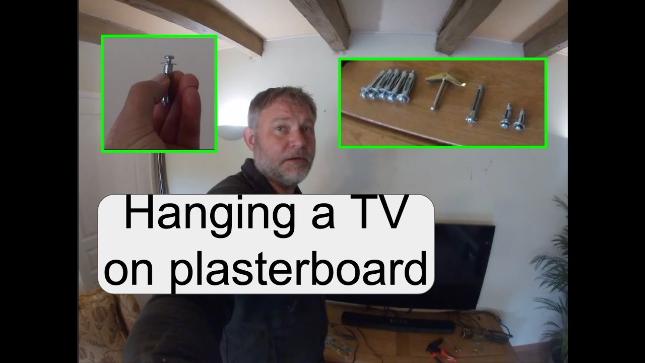 How to hang a heavy TV on a plasterboard wall