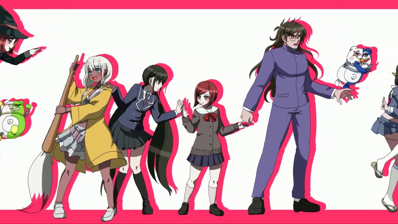 【手描き】V3キャラでカニファンEDトレス【ニューダンガンロンパV3】