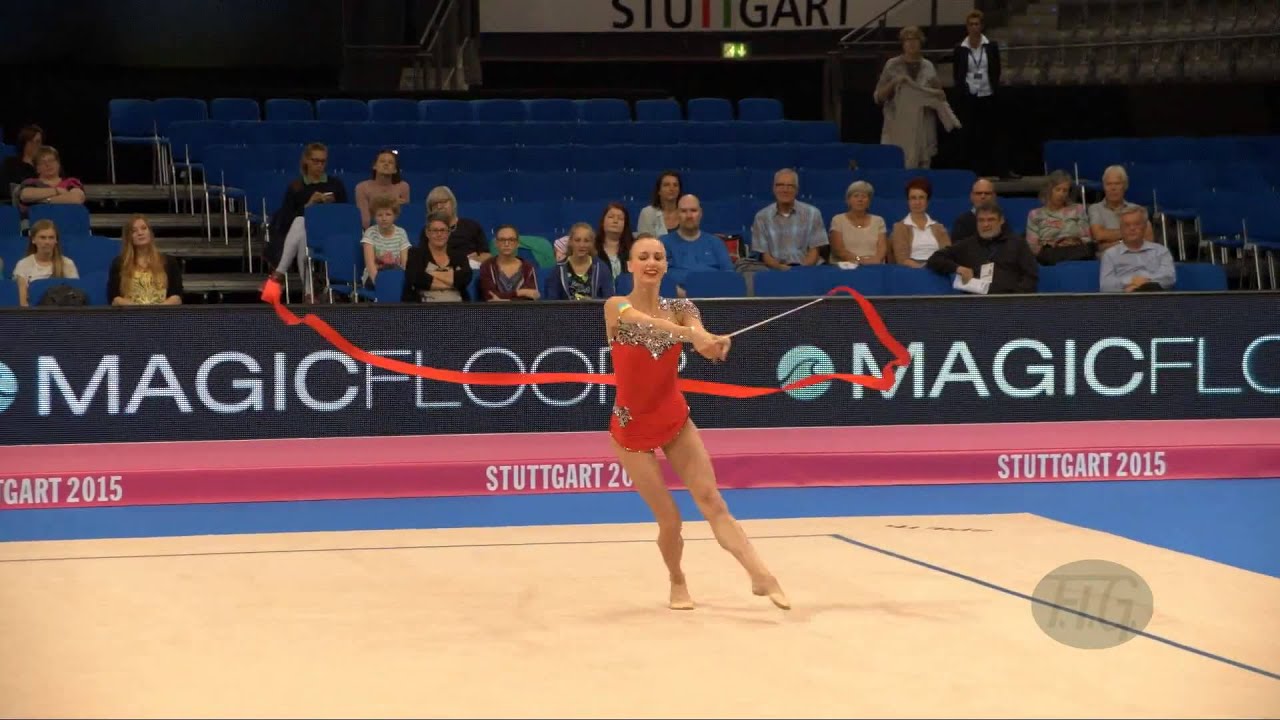 Ganna RIZATDINOVA (UKR) 2015 Rhythmic Worlds Stuttgart - Qualifications Ribbon