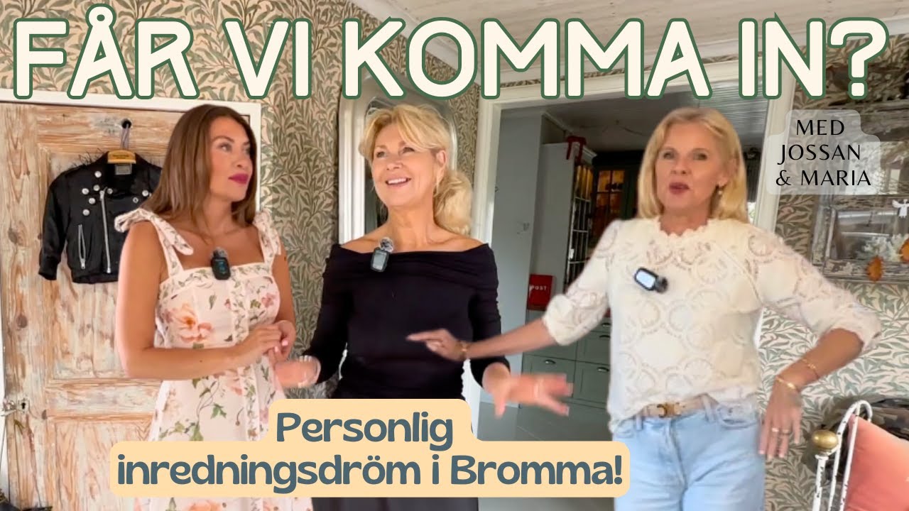 Titta in i denna vackra villa i Bromma!