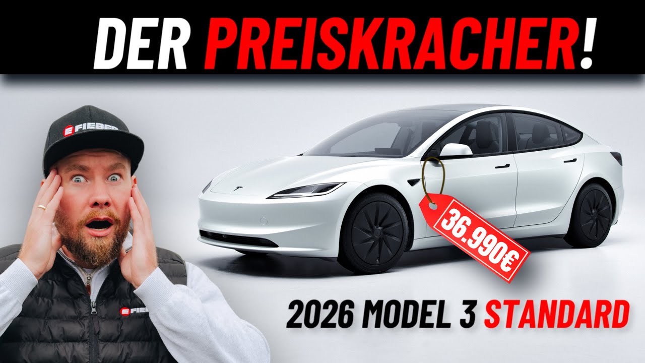 DER VOLKS-TESLA? Neue 2026 Model 3 Standard für nur 36.990€ im Check | EFIEBER