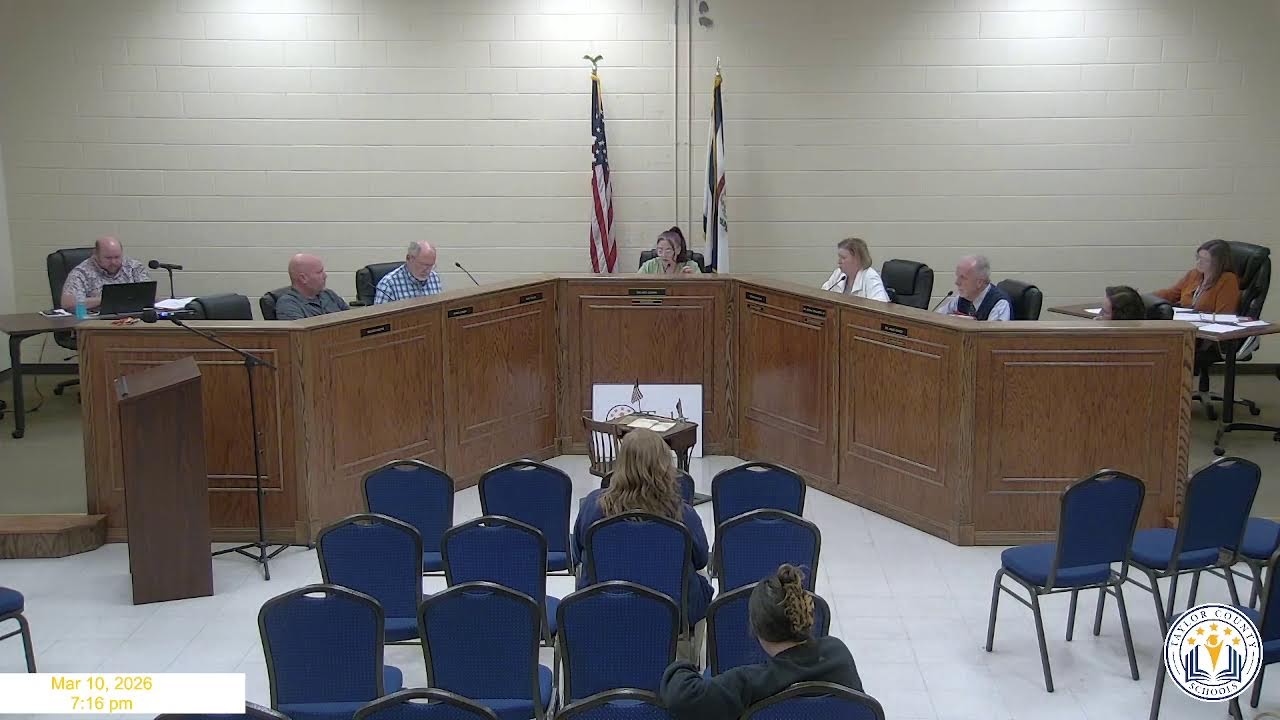 03/10/26 Taylor County Schools BOE 2025-2026 Meeting #25