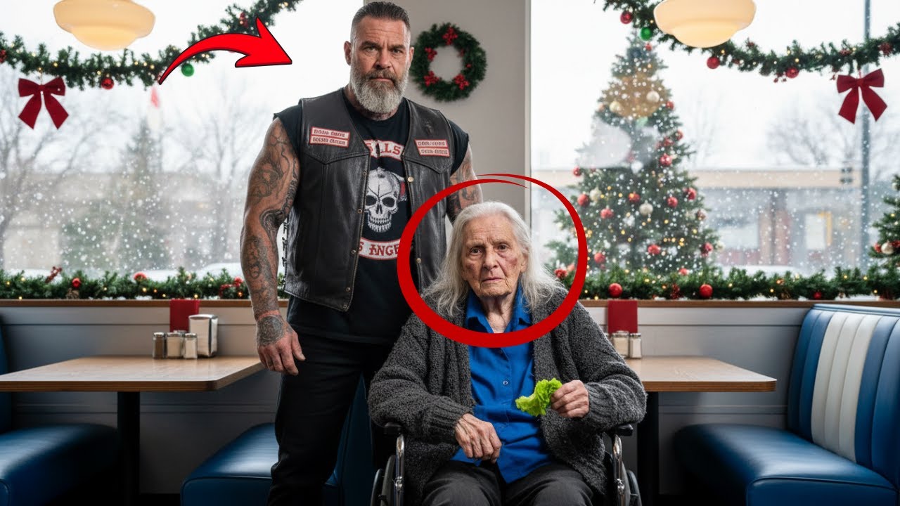 “‘No One Should Spend Christmas Alone,’ the Biker Said — And His Next Move Melted Her Heart.”