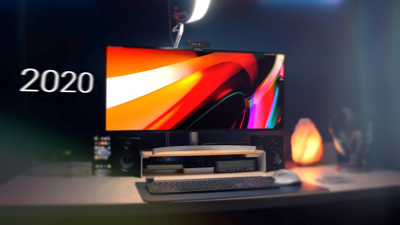 My Mac Video Editing Desk Setup -2020!