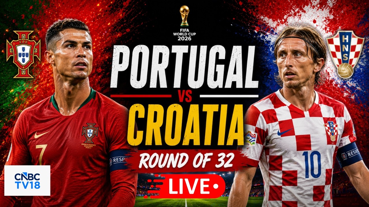 🔴Portugal vs Croatia LIVE: FIFA World Cup 2026 Round of 32 Match, Toronto | Ronaldo vs Modric | N18G
