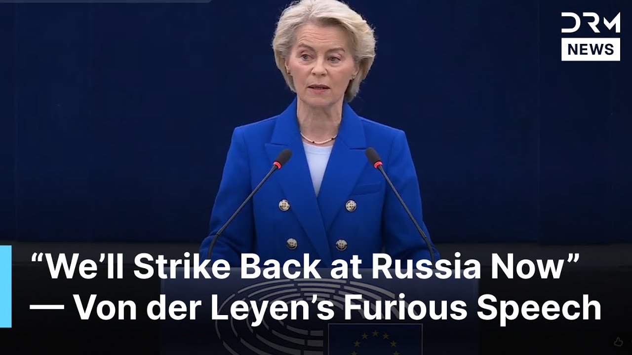 FULL SPEECH: Von der Leyen SLAMS Russia: ‘Europe Must Wake Up — Hybrid War Has Begun!’ | AC1B