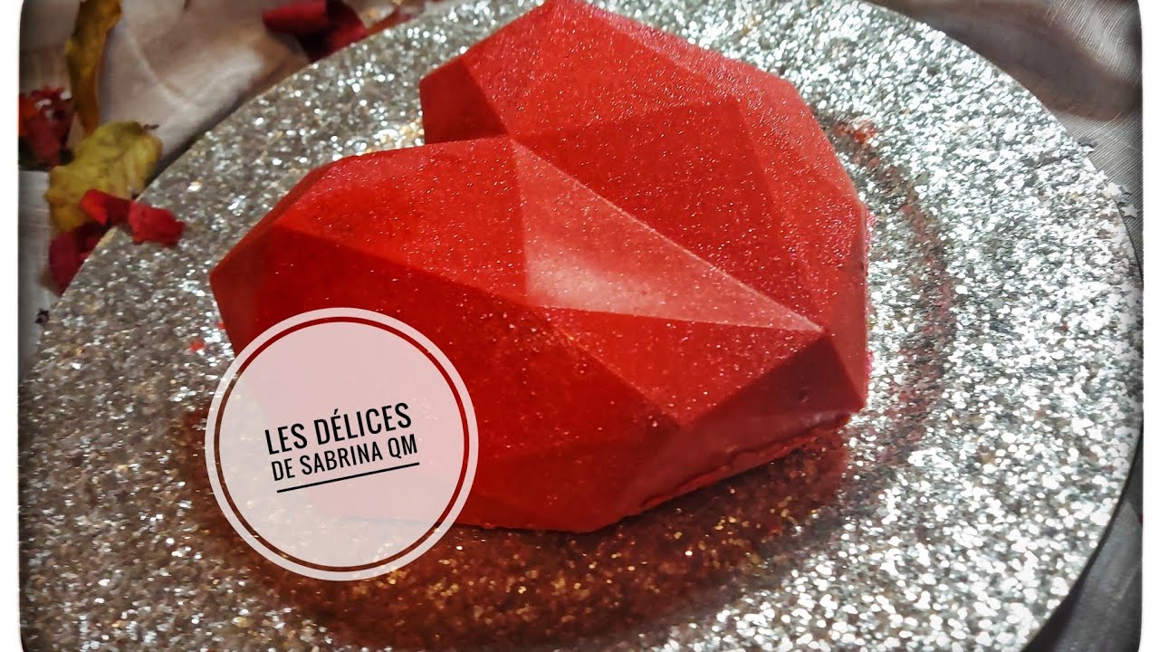 cœur 3D origami💞Saint Valentin💕moelleux à la vanille.💕💞
