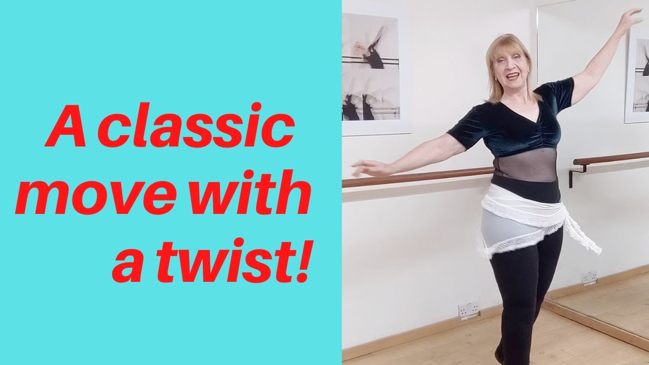 A classic Golden Era belly dance move - with an extra twist!