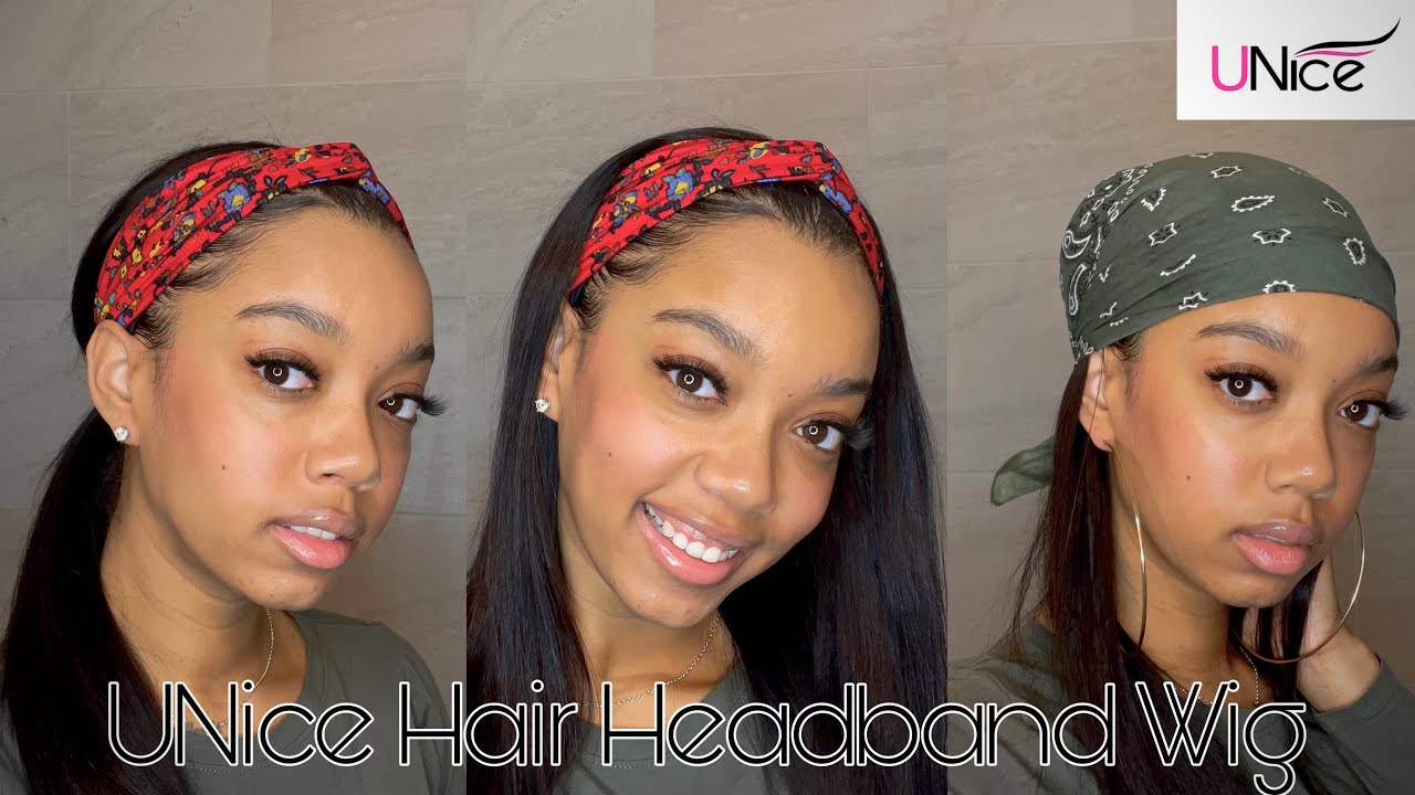 Silky Straight 24 Inch Headband Wig | Surprisingly Versatile!! | UNice Hair