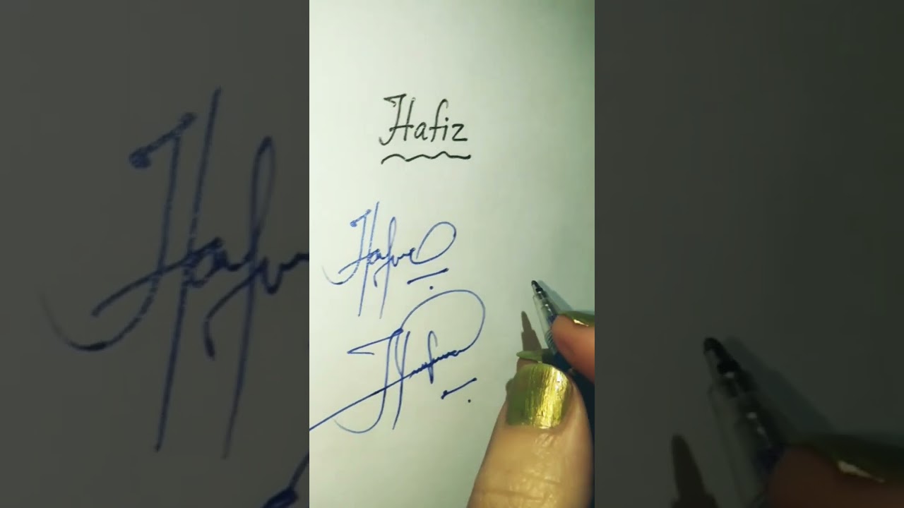 Hafiz Name Signature Style #shorts