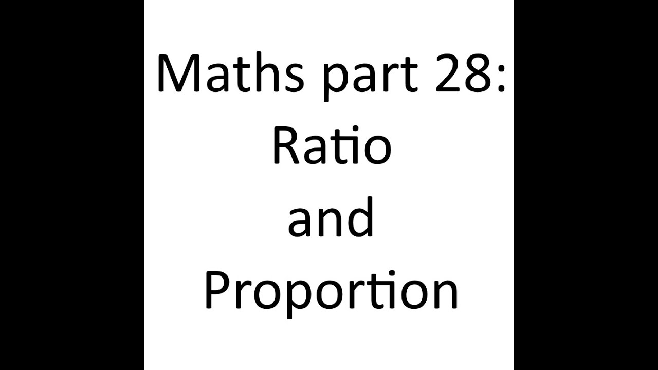 Mathematics Ratio and Proportion(in Arabic)