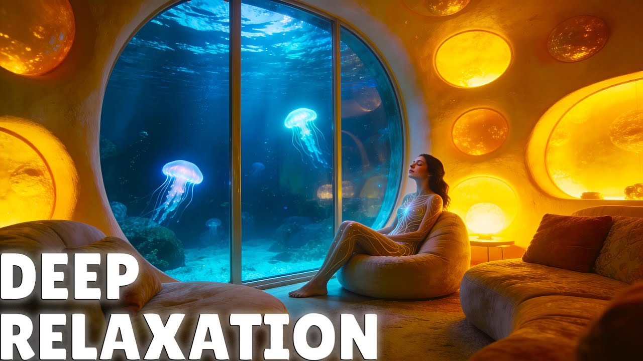 Deep Relax Music 🌿 Underwater House | Relieve Stress & Depression, Heal Your Body