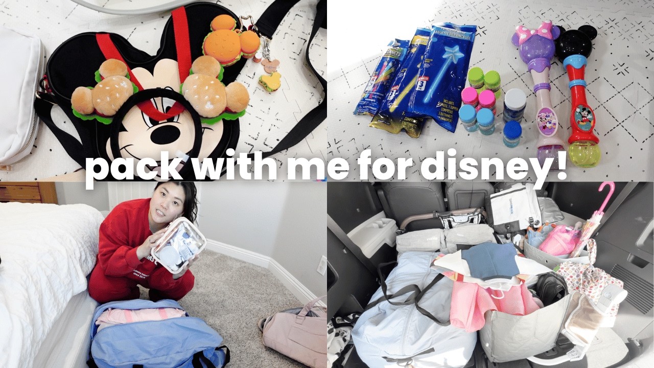 pack with me for disney 🐭✨ road trip edition