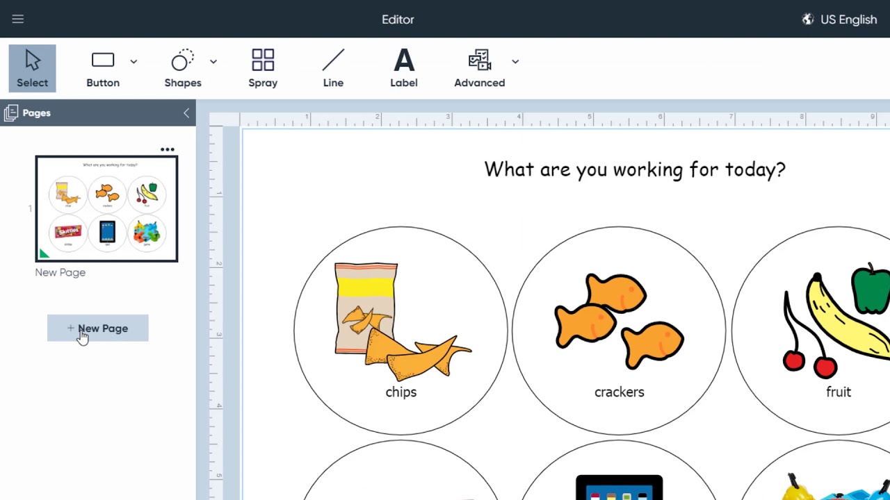 Create from a Blank Canvas in Boardmaker