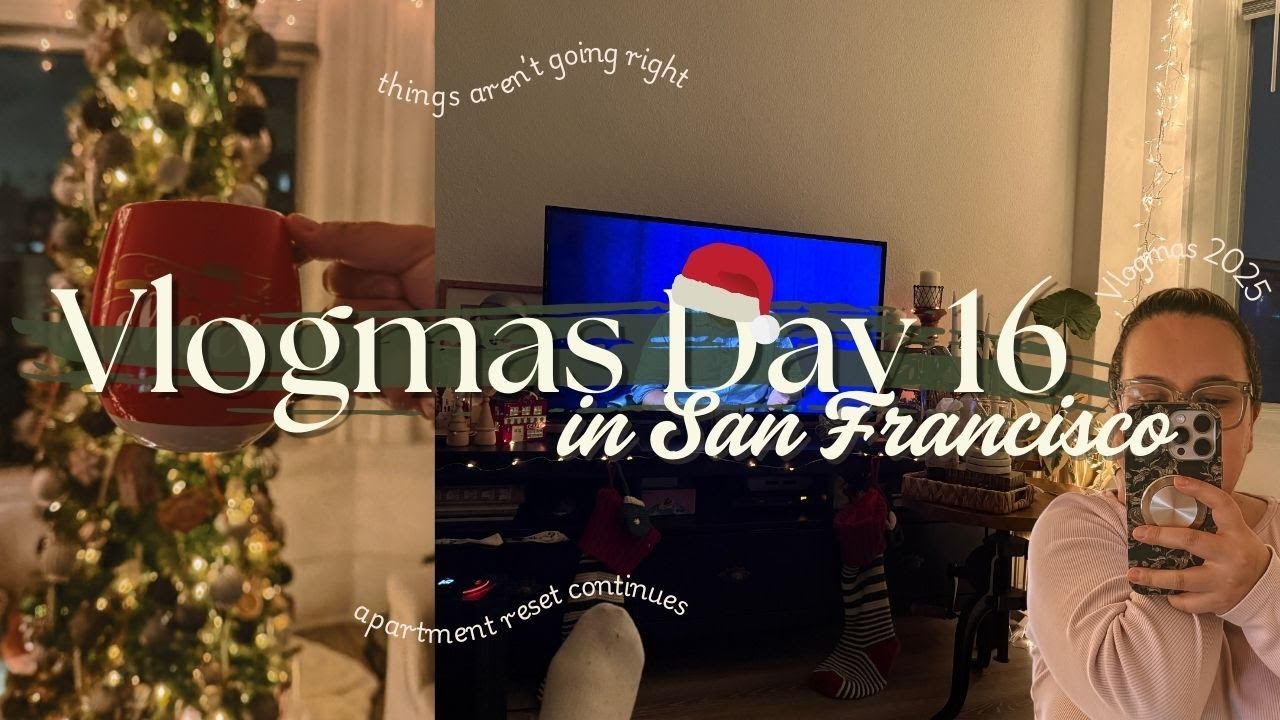 VLOGMAS DAY 16 | Slow day at home, cooking breakfast, editing & cleaning 🎄✨