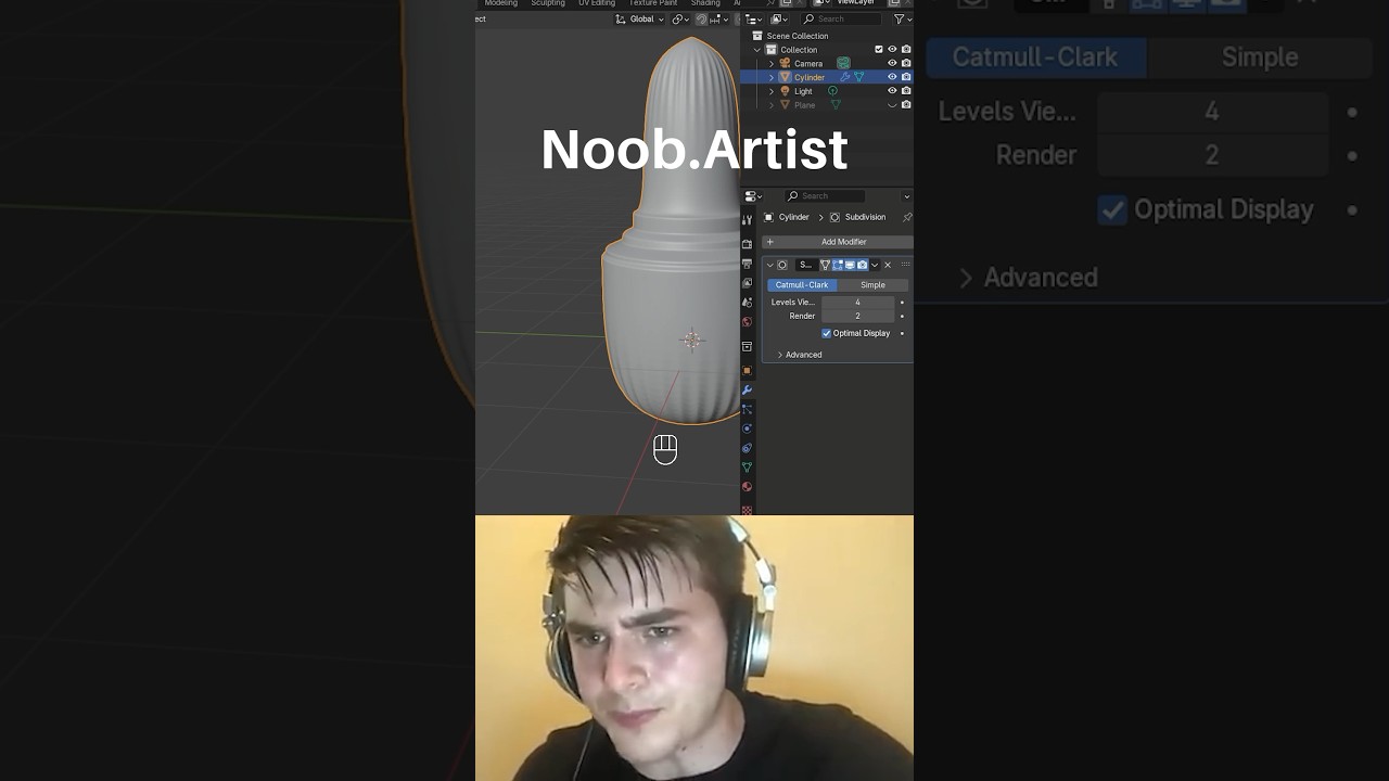Noob vs Pro artist: Bevel Profiles #blendertutorial #blender #blendercommunity #blender3d #b3d