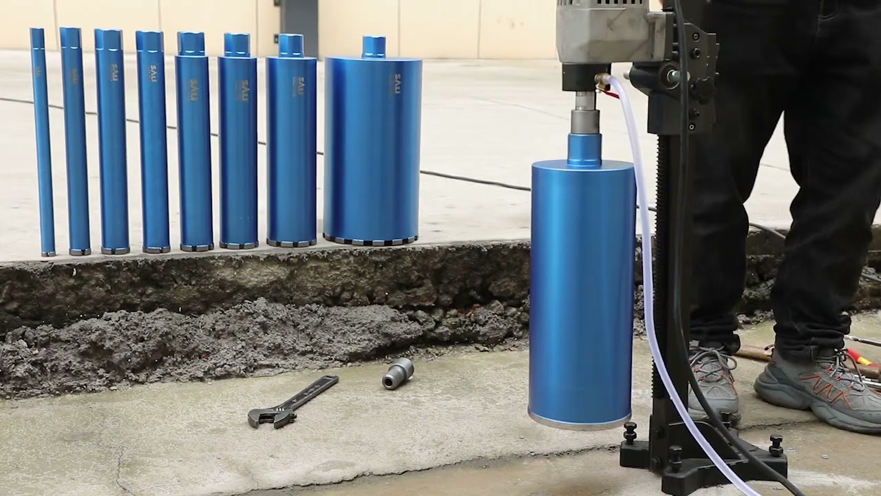 Diamond Core Drilling Machine and Wet Diamond Core Drill Bits.#SALI #SALITOOLS #diy @YouTube