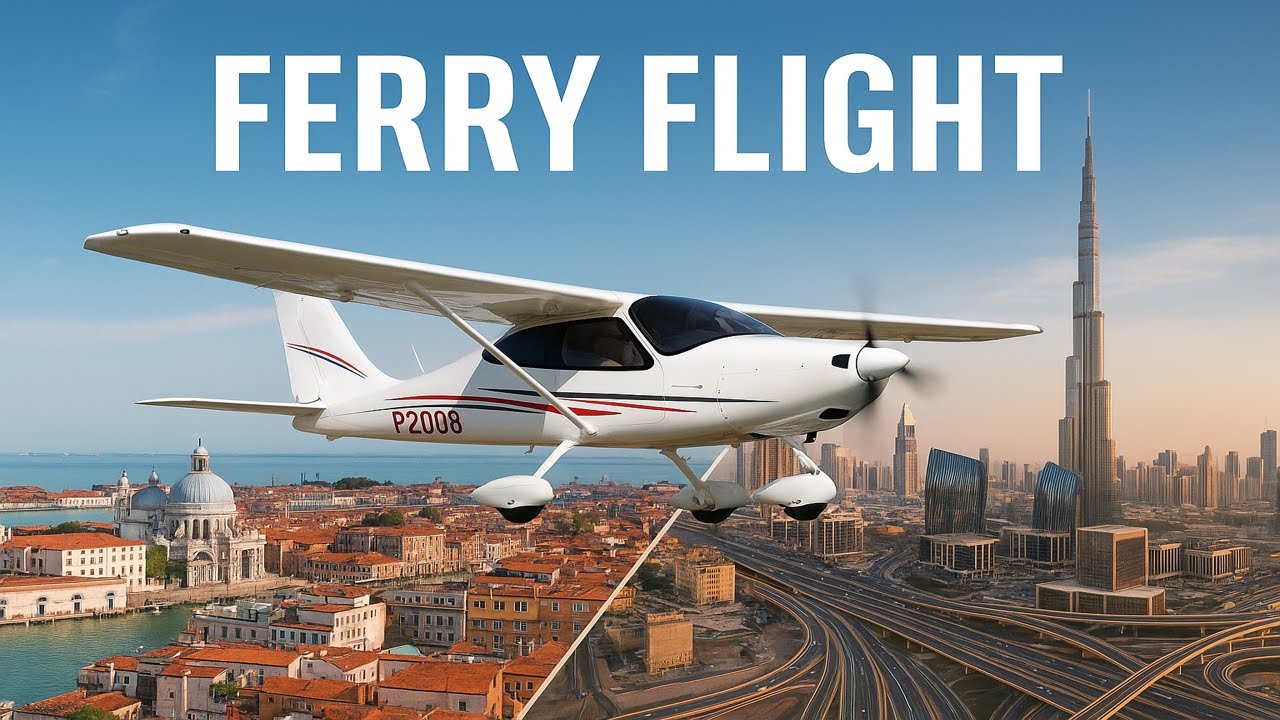 7 Days Ferry Flight on Tecnam P2008
