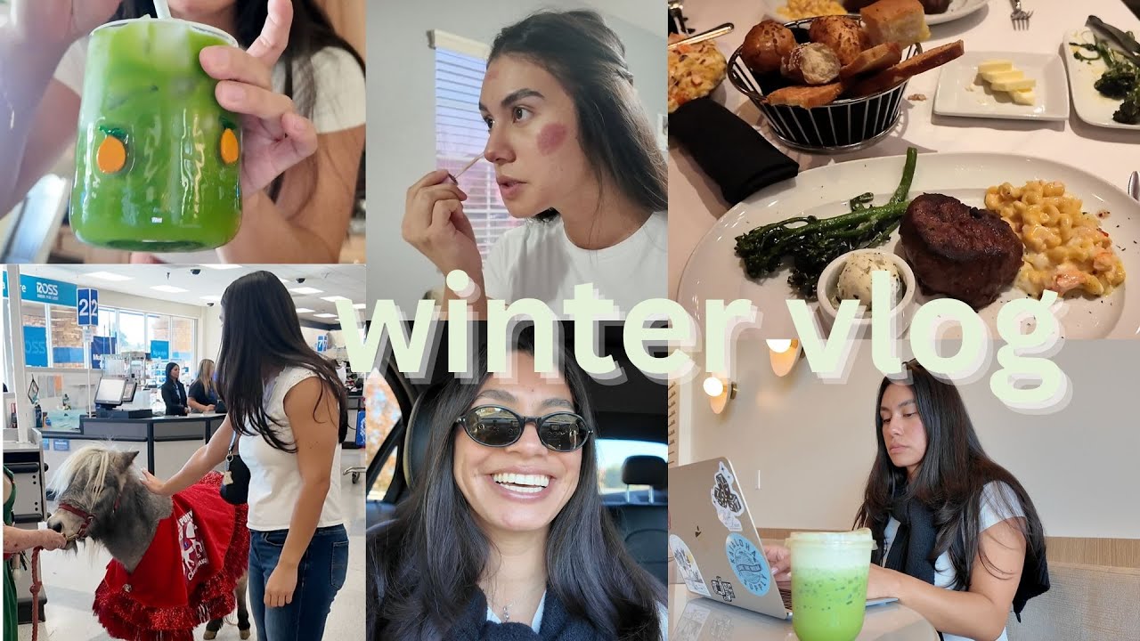 WINTER WEEKEND VLOG - anniversary dinner, rushed grwm + gift shopping