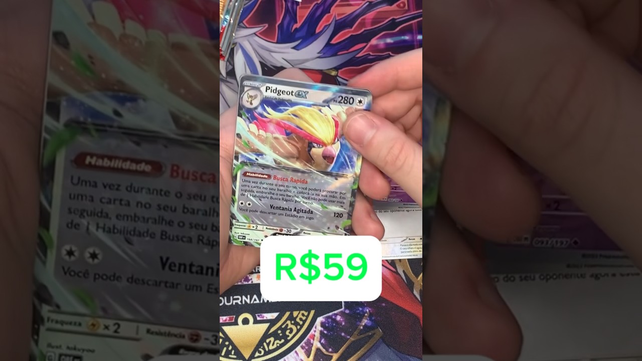 Mais um Pull Absurdo (R$+50)!! Pidgeot EX! #pokemon #pokemoncards #pokemontcg #pok&eacute;mon #packopening