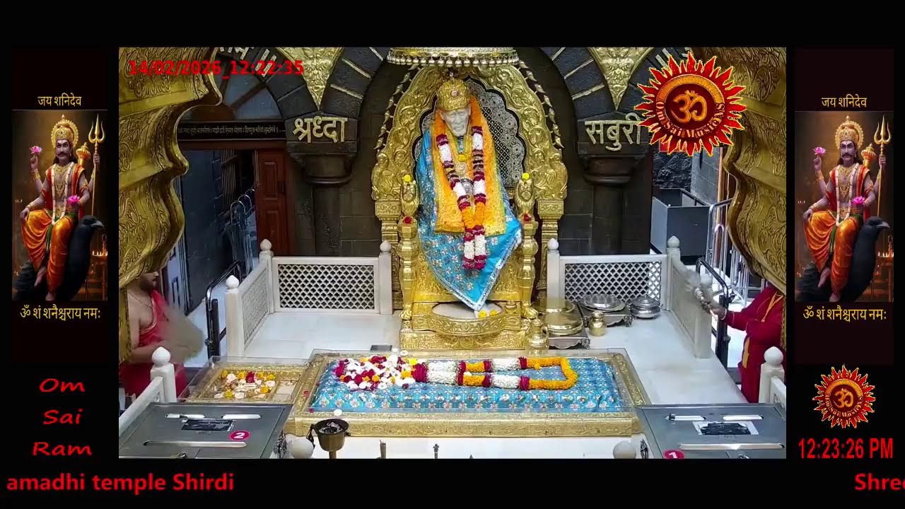 Sai Baba Darshan Live Today || 14 FEB 2026 || SATURDAY || MORNING