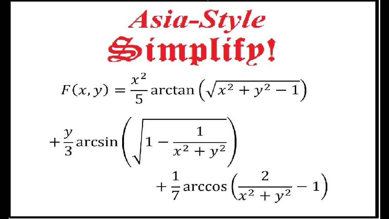 Prüfungsaufgabe Asia-Style, oder was die anderen können: Inverse Trigonometrische Funktionen
