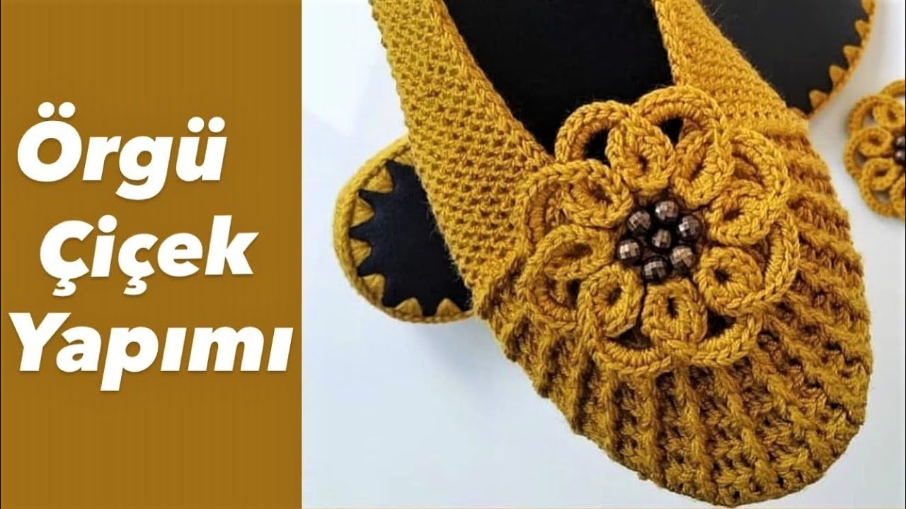 Örgü Çiçek Yapımı / Crochet Flower Making