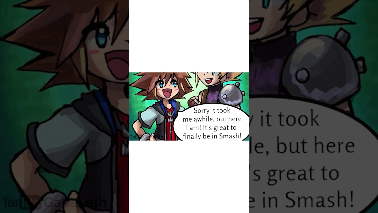 Sora meets Cloud and Sephiroth in Smash Bros. #smashbros