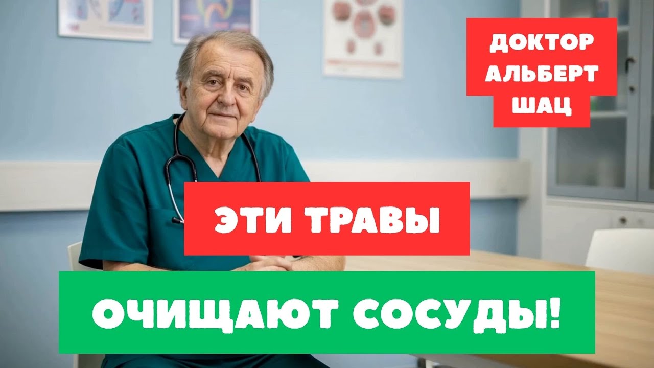 🩸 ЭТИ ТРАВЫ ПОМОГУТ разгрузить КРОВЕНОСНУЮ СИСТЕМУ за 15 минут! Доктор Альберт Шац про ДАВЛЕНИЕ