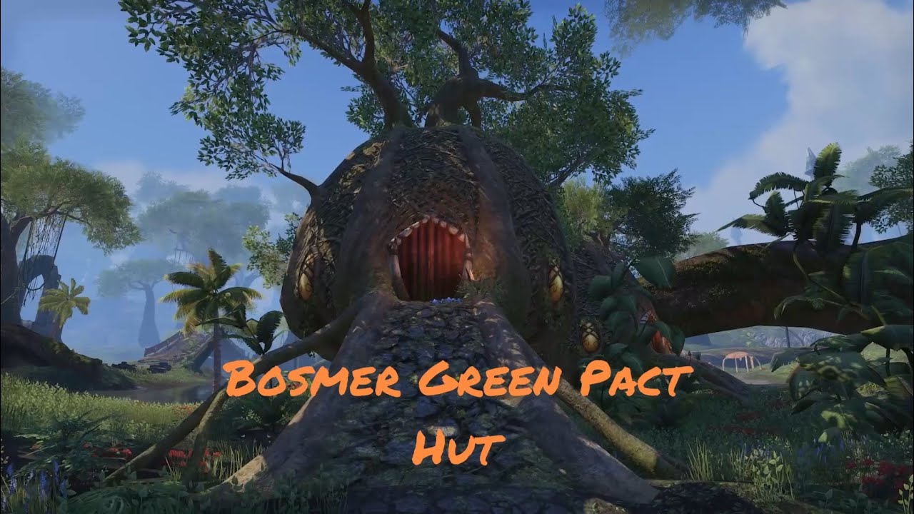 Elder scrolls online Snugpod Bosmer Green Pact house. #elderscrollsonline 