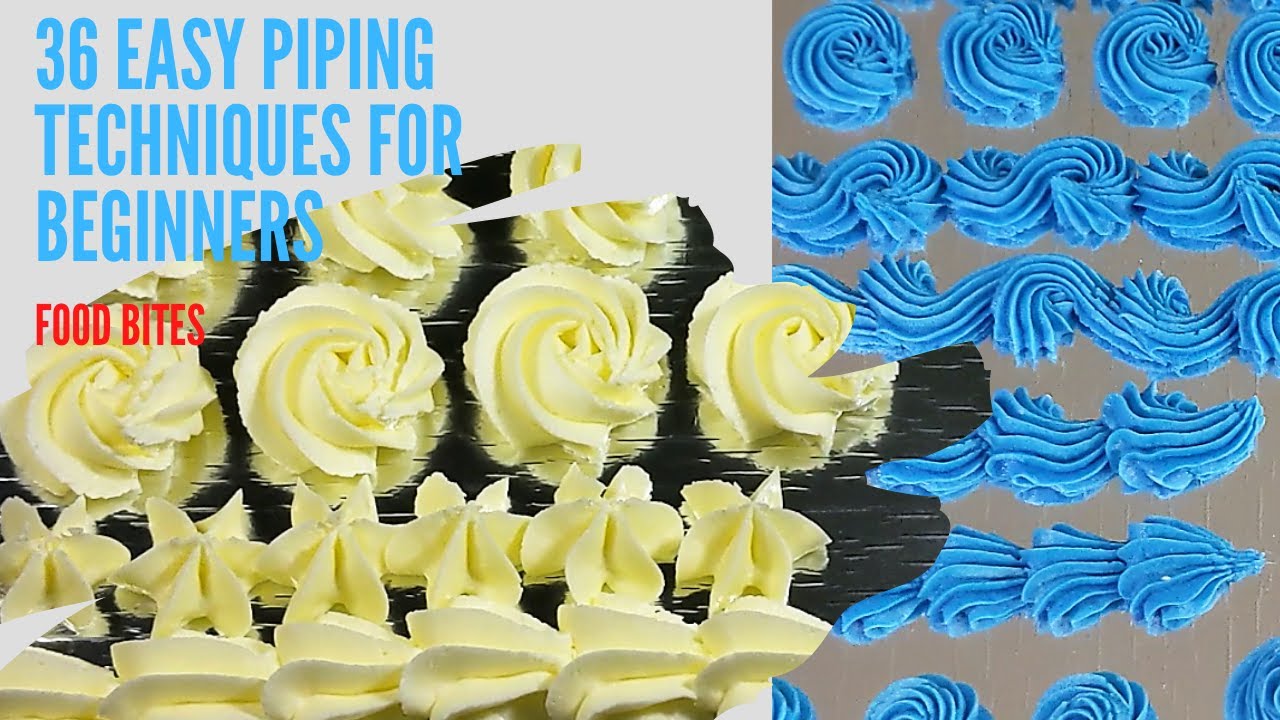 Easy piping techniques for beginners | Cake decorating borders Tips | Buttercream borders | Part 1