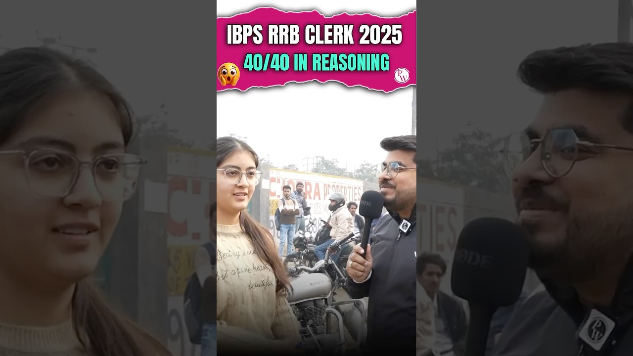 IBPS RRB Clerk 2025 40/40 IN REASONING 