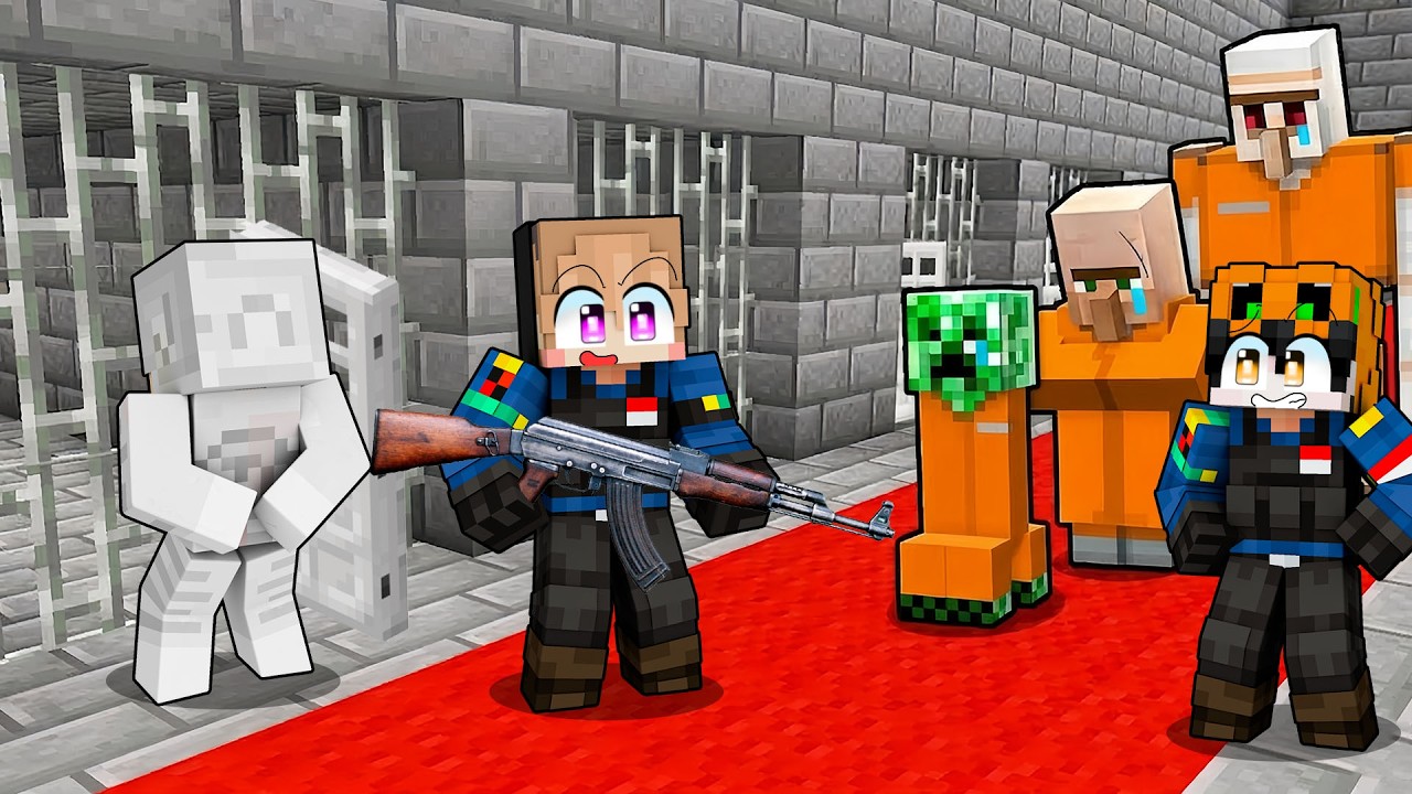 AKU JADI POLISI DAN MENANGKAP PENJAHAT BERBAHAYA DI MINECRAFT!!