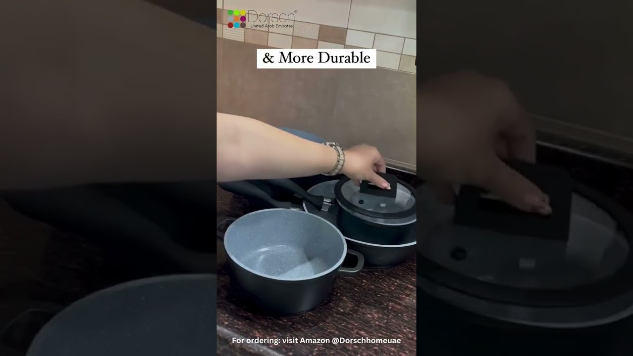 Elevating my kitchen game with this stunning Dorsch Home cookware set!  