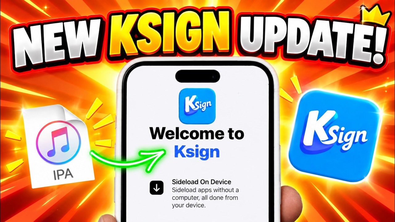 Новый метод KSign! Установка IPA-файлов прямо на iPhone и iPad | Без ПК