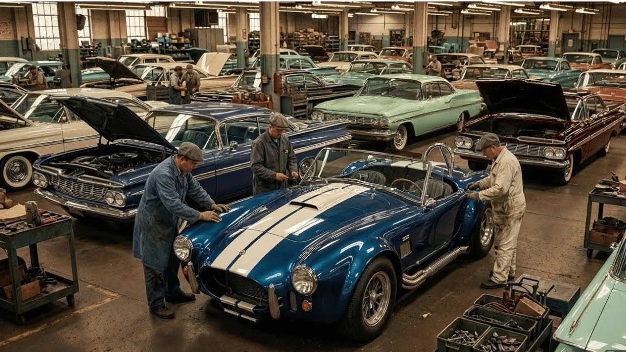 Inside the 1965 Shelby Cobra Factory — Hand Building America’s Most Fearsome Roadster Full Productio
