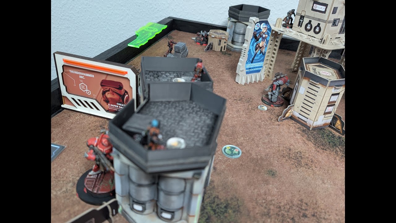 Infinity Battle Report - Casual Game in Solingen-Supplies - Rafael (Oban) vs CrazyNomad (Corregidor)