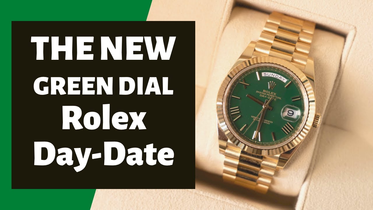 The New 2022 Rolex Day-Date GREEN Dial - 228238 Presidential