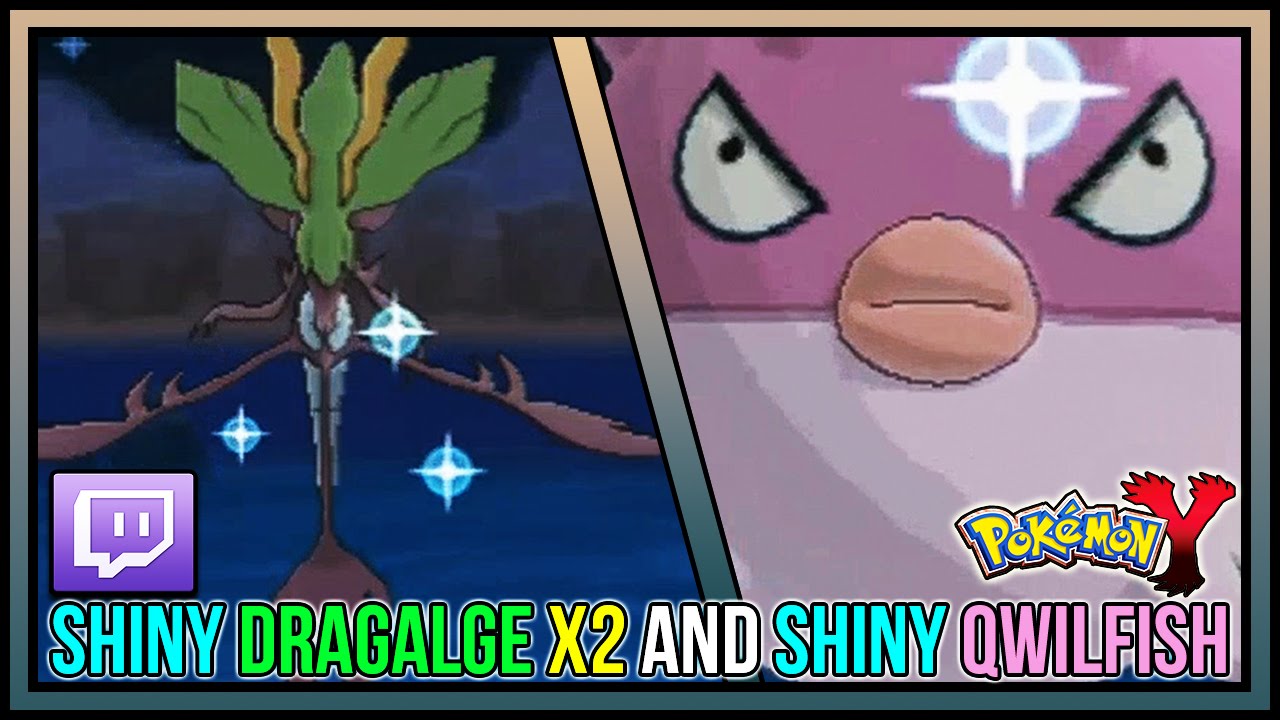 Live Shiny Dragalge X2 And Shiny Qwilfish | Live Shiny Pokemon #36-38 | Pokemon X and Y