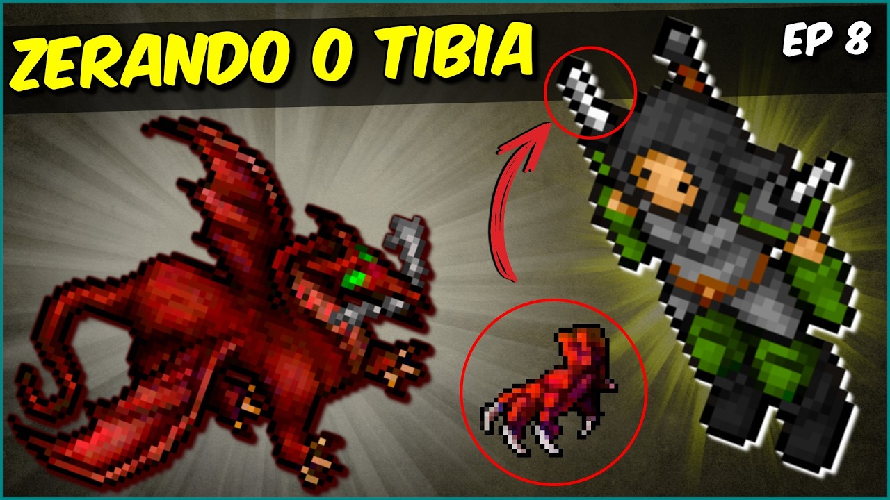 TIBIA - Finalmente WARRIOR OUTFIT, Demodras e outros bosses, criaturas endemoniadas e mais 20 leveis