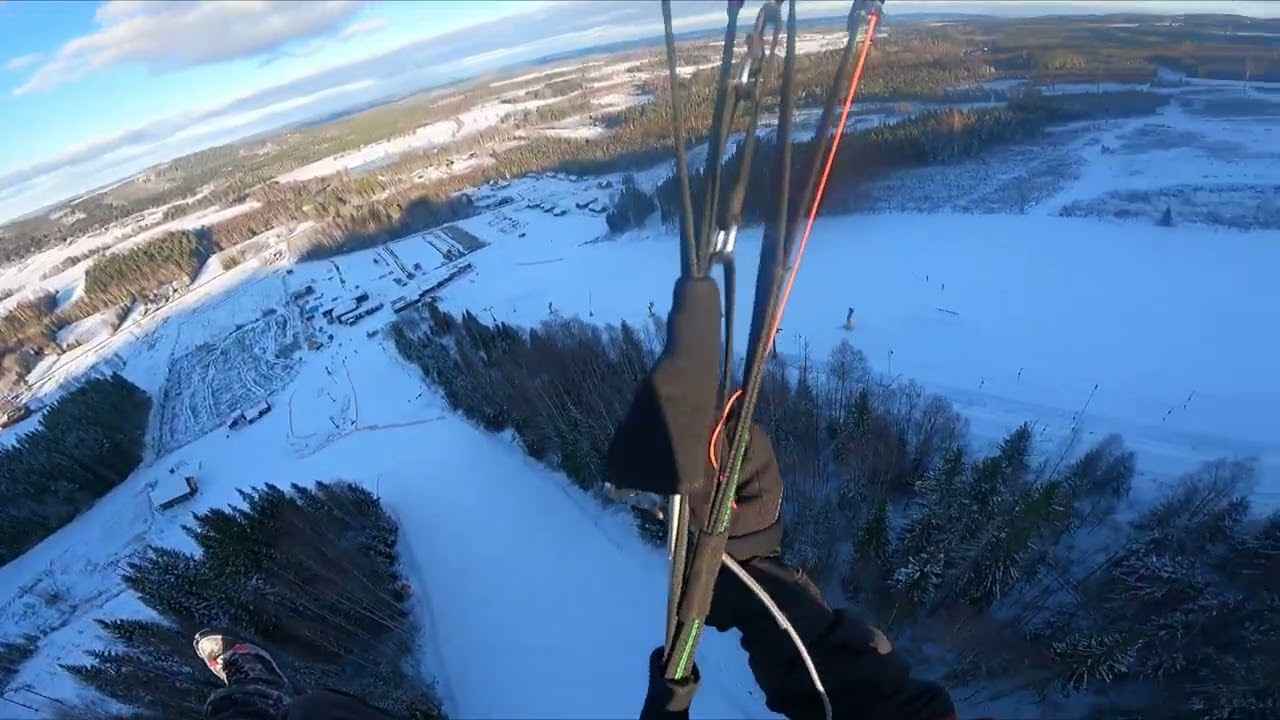 Paragliding at Ski & Bike Sunne, Sweden 4K