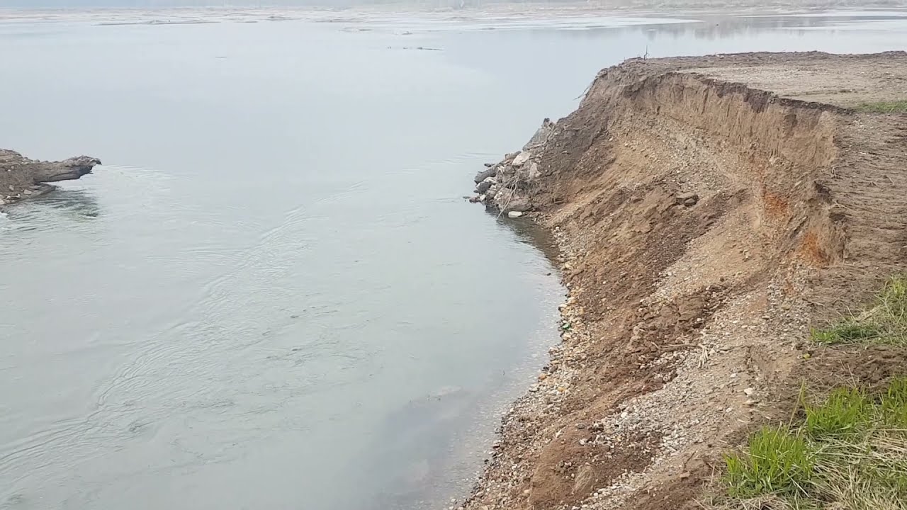 Nysa Kłodzka, Pilce - nowe koryto rzeki. 2021.4.18