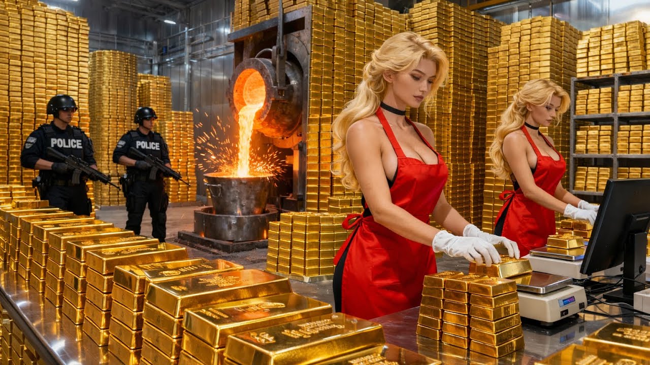 Dentro de la fábrica de ORO 24K – De la MINA al ORO PURO (Proceso Completo)