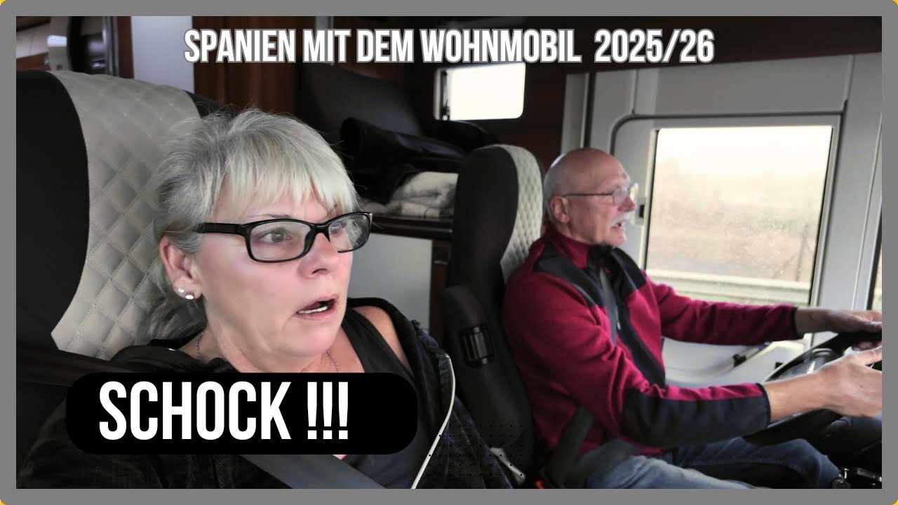 Spanien 2025/26 mit dem Wohnmobil in den Süden.....mit Unwetter auf der Autobahn und dann der SCHOCK