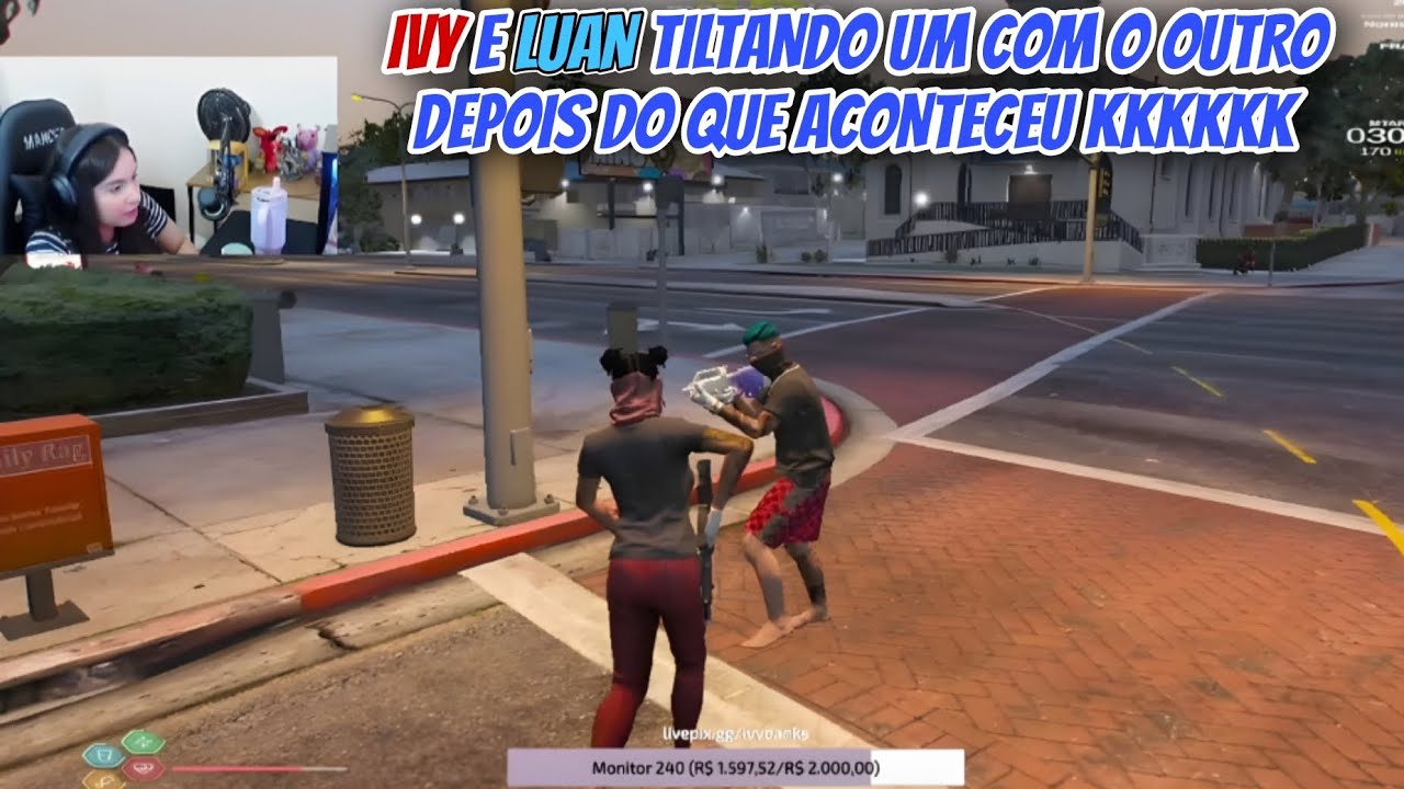 VISÃO DA IVY COM ELA E LUAN TILTANDO UM COM O OUTRO KKKKKKK