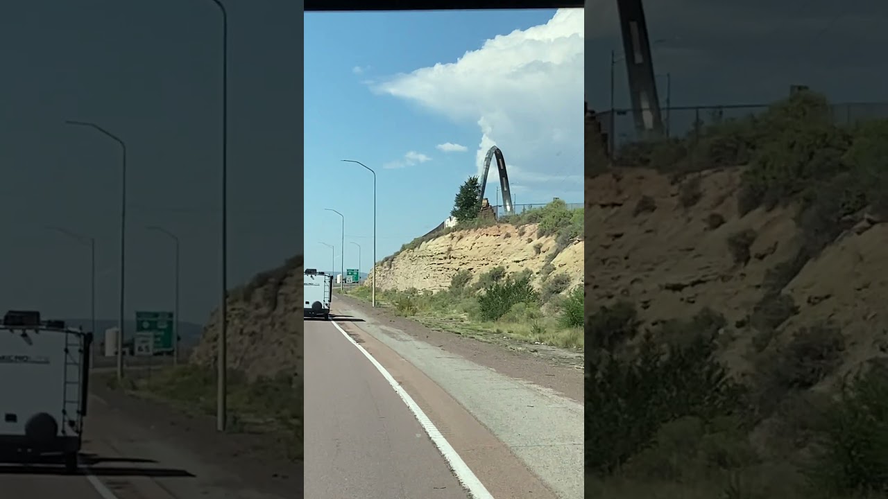 Route 66 Loop Statue (from I-40 westbound) Gallup NM